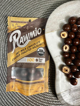 Rawmio Oat Milk Chocolate Covered Toasted Hazelnuts - Organic, Raw, Vegan, Gluten-Free - 2 Packs, 2 oz.