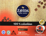 Zavida Coffee Roasters 100-Percent Colombian Coffee Capsule, Compatible with Keurig K-Cup Brewers, 24-Count