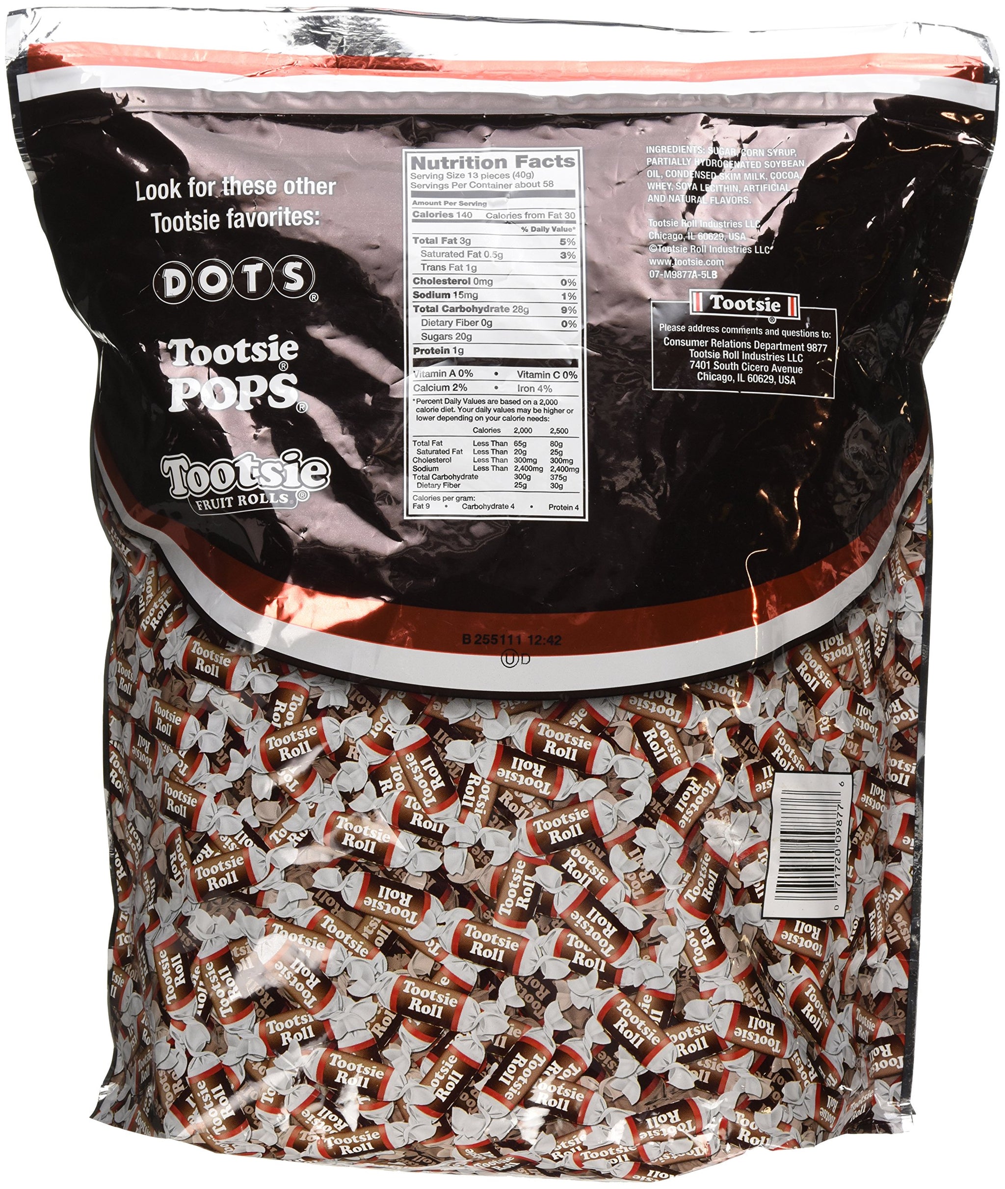 Tootsie Roll Midgees Candy 5 Pound Value Bag 760 Pieces