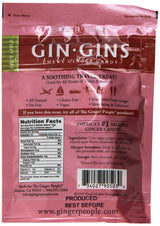 GIN GINS Apple Chewy Ginger Candy by The Ginger People - Anti-Nausea and Digestion Aid, Individually Wrapped Healthy Candy - Spicy Apple Flavor, 3 oz