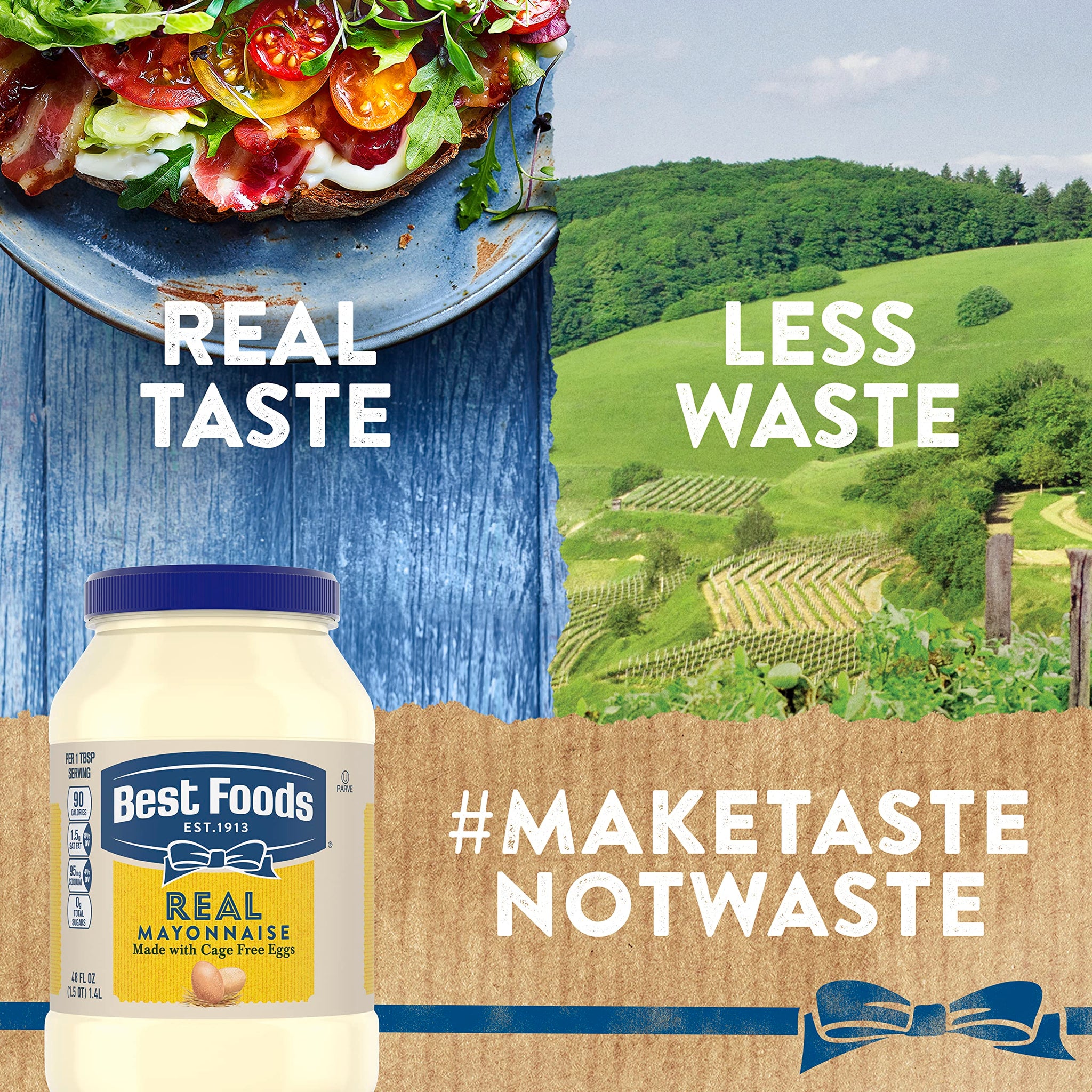 Best Foods Real Mayonnaise Gluten Free 48 oz Twin Pack