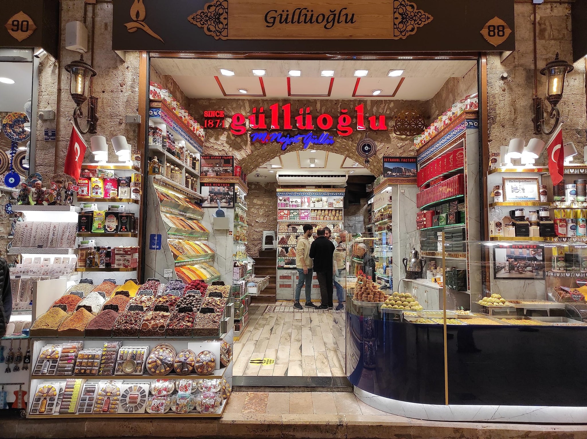 Gulluoglu Assorted Turkish Delight Candy Set, 3 Pack (each pack 250 gr - 8.8 oz), daily fresh shipment from Istanbul/Turkey