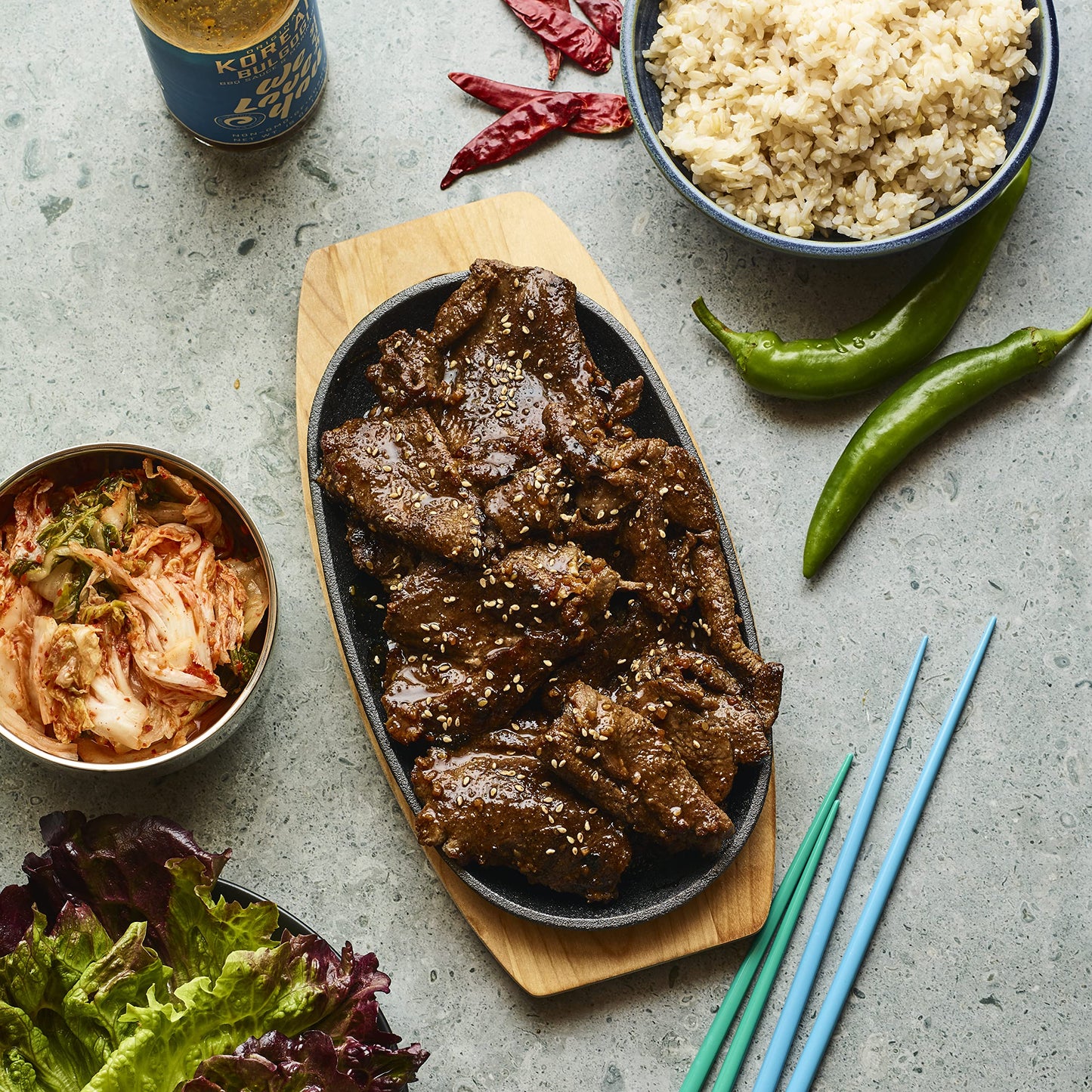 We Love You Korean Bulgogi BBQ Sauce and Marinade, 15 Ounce