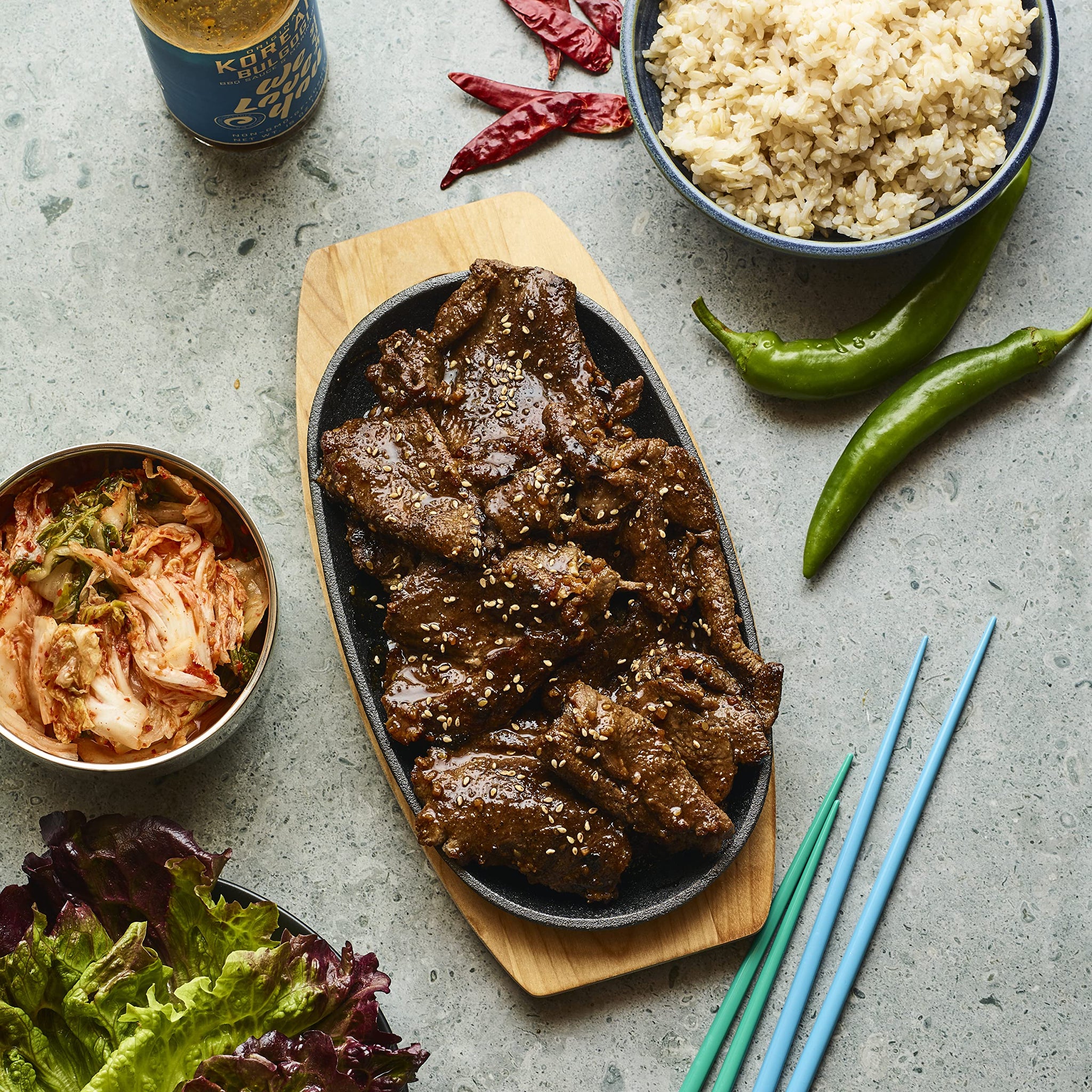 We Love You Korean Bulgogi BBQ Sauce and Marinade, 15 Ounce