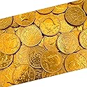 Chocolate Coins | 1 Pound Bag | Belgian Chocolate | Gold Chocolate Coins | Individually Wrapped Candy | Gold Candy for Party Favors, Goodie Bags