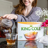 King Cole Orange Pekoe Tea Bags (216 Count), Premium Quality Orange Pekoe Tea Loose Leaf Tea Bags - 216 Orange Pekoe Tea Box