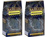 Basilur | "Magic Nights " Oriental Collection | Black Leaf Tea with cranberry and cornflower | 100g (3.52oz.) Per pack | Pack of 2