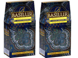 Basilur | "Magic Nights " Oriental Collection | Black Leaf Tea with cranberry and cornflower | 100g (3.52oz.) Per pack | Pack of 2