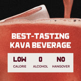 Sparkling Kava Drink For Calming, Relaxation & Better Mood | Non-Alcoholic Alternative With Kava Root Extract & Real Natural Flavors | 12oz cans | (12