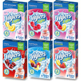 Wyler's Light Singles To Go Drink Mix, Variety 6 Pack, Pink Lemonade, Strawberry Lemonade, Fruit Punch, Cherry, Raspberry, and Raspberry Lemonade (48