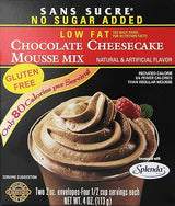 SANS SUCRE Chocolate Cheesecake Mousse Mix - Sugar Free and Gluten Free