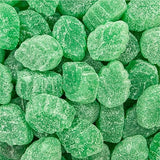 Spearmint Leaves Candy -Green Candy - 2 Pound Bulk Bag - Spearmint Candies with Soft Chewy Texture - Mint Jelly - Green Gummies - Classic Leaf Shaped