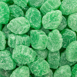 Spearmint Leaves Candy -Green Candy - 2 Pound Bulk Bag - Spearmint Candies with Soft Chewy Texture - Mint Jelly - Green Gummies - Classic Leaf Shaped