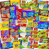 Snack Variety Pack with 50 Individually Wrapped Snacks and Candies, Assorted Sweet and Savory Treats Ideal for Care Packages, Birthday Parties, Road