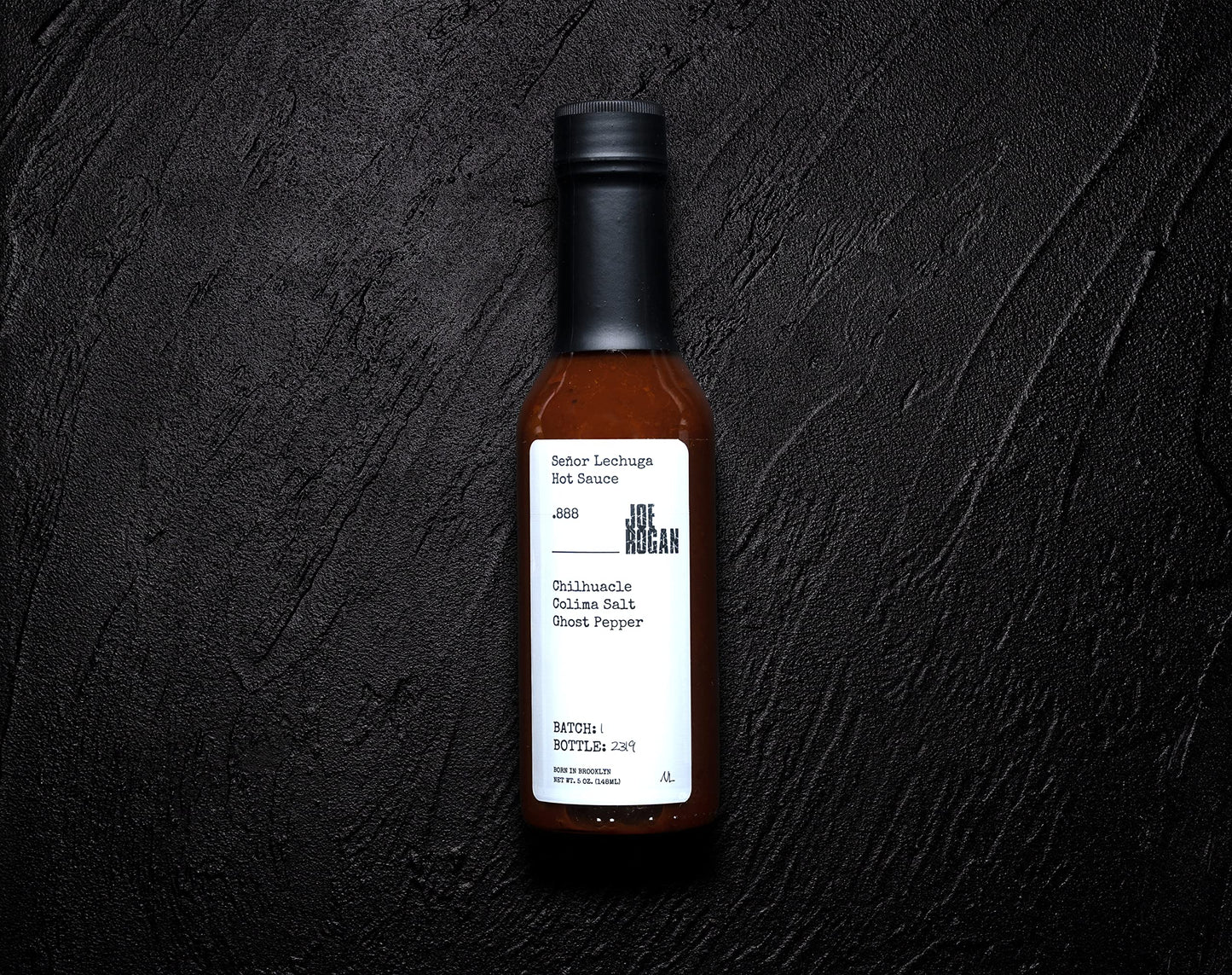 Joe Rogan x Señor Lechuga Hot Sauce .888 Chilhuacle, Colima Salt, Ghost Pepper