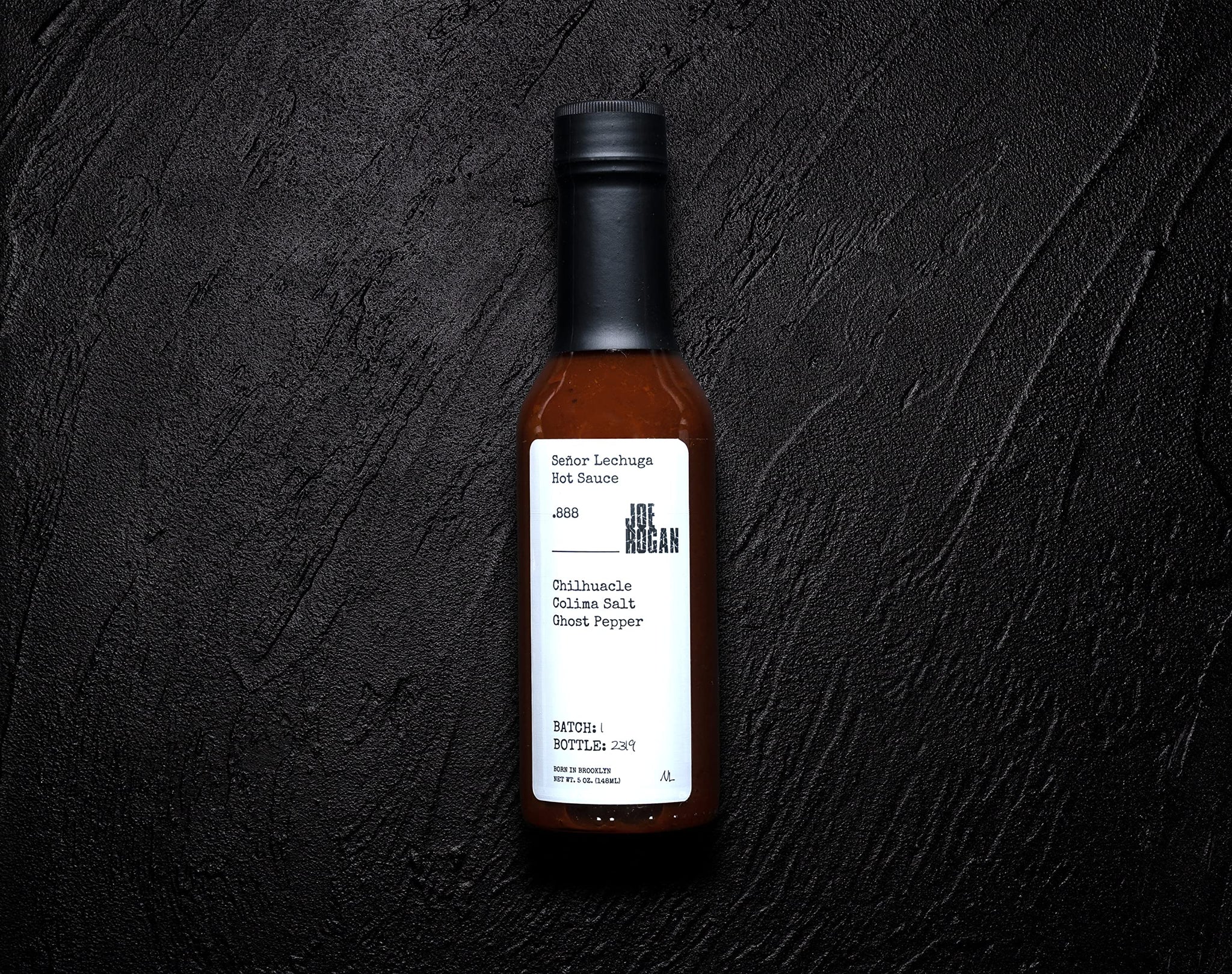 Joe Rogan x Señor Lechuga Hot Sauce .888 Chilhuacle, Colima Salt, Ghost Pepper