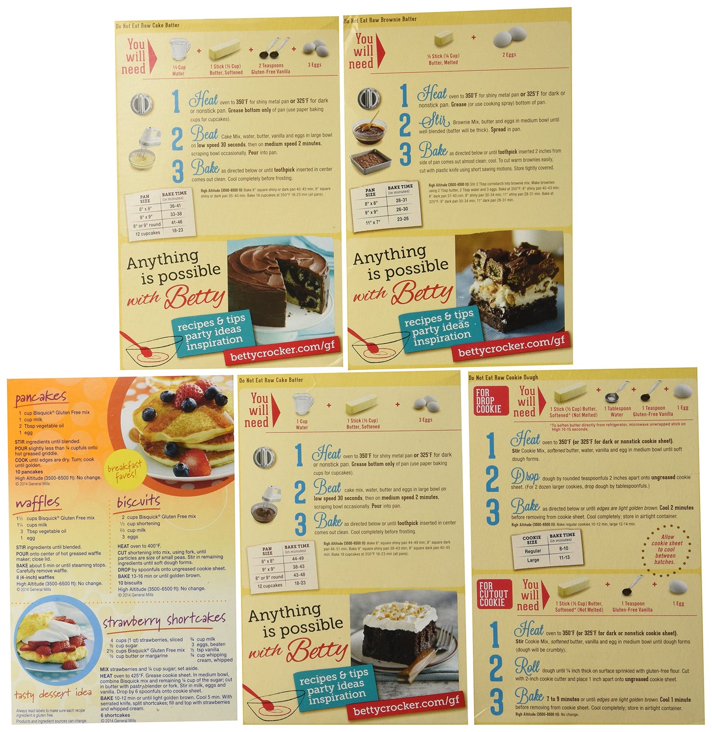 Bisquick and Betty Crocker Gluten Free Multi Pack