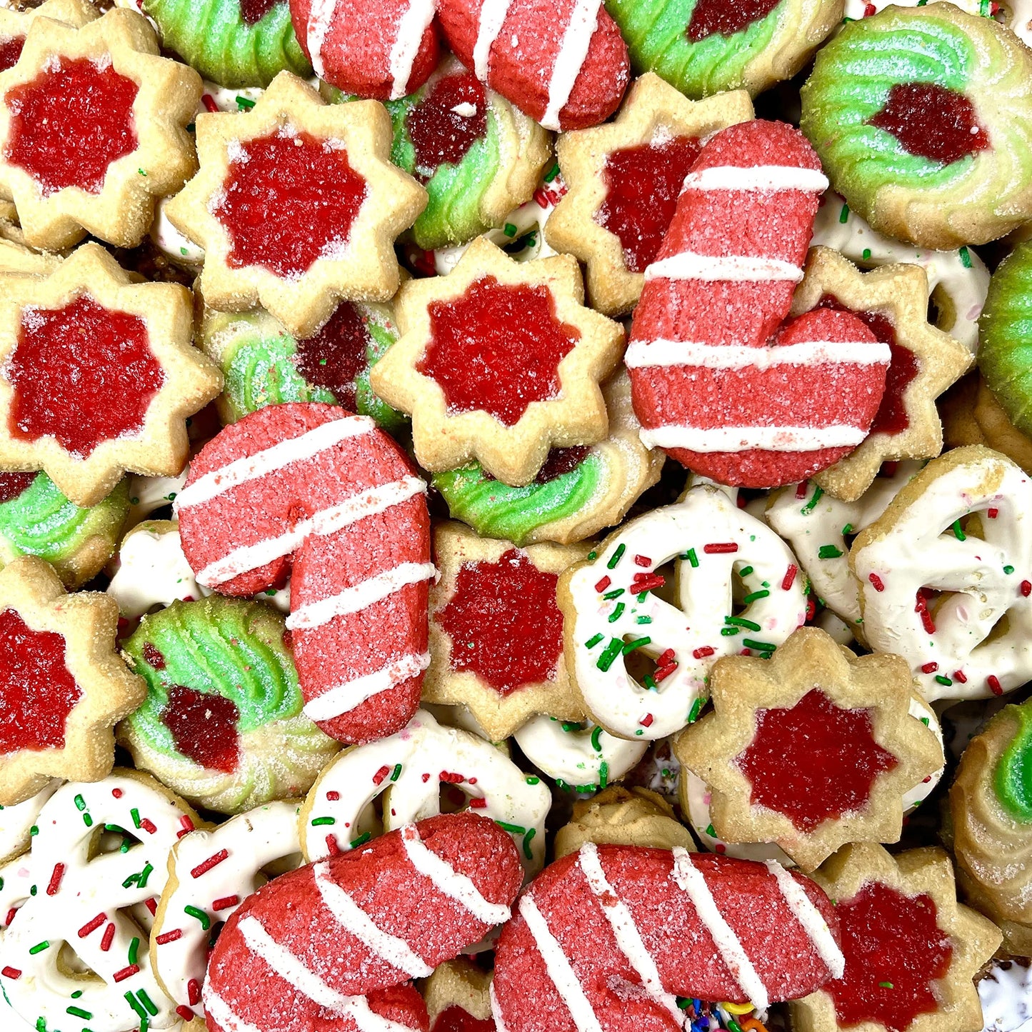 Best Cookies - 3 lb. Gourmet Christmas Cookies Platter with 75+ cookies, Christmas Gift Baskets, Christmas Basket of Assortment Cookies for Christmas