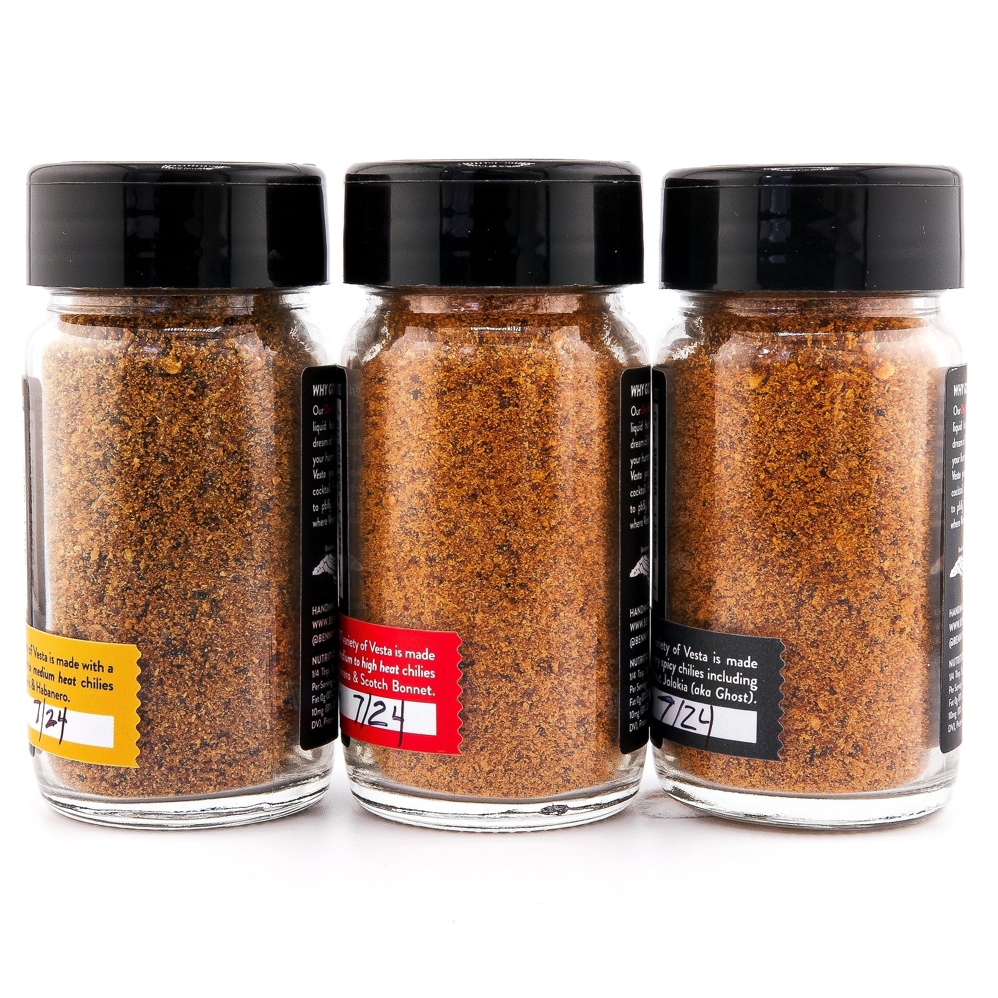 Benny T's Vesta - GIFT SET - Dry Hot Sauce (Hot, Very Hot, Ghost)