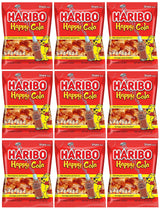 Haribo Happy Cola Gummy Candy Pack of 9 (5oz Bags) American Dulces Candy Pack for Halloween, Easter & More in a King of Sweets Bulk Bag