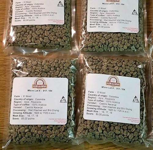 5 lb Unroasted Colombian Coffee Beans,100% Arabica Coffee Single Origin,Coffee (5 Lb)