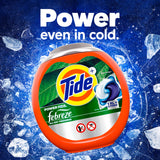 Tide Power Pods with Febreze Laundry Detergent Pacs, 45 Count, Botanical Rain Scent, All-Day Freshness