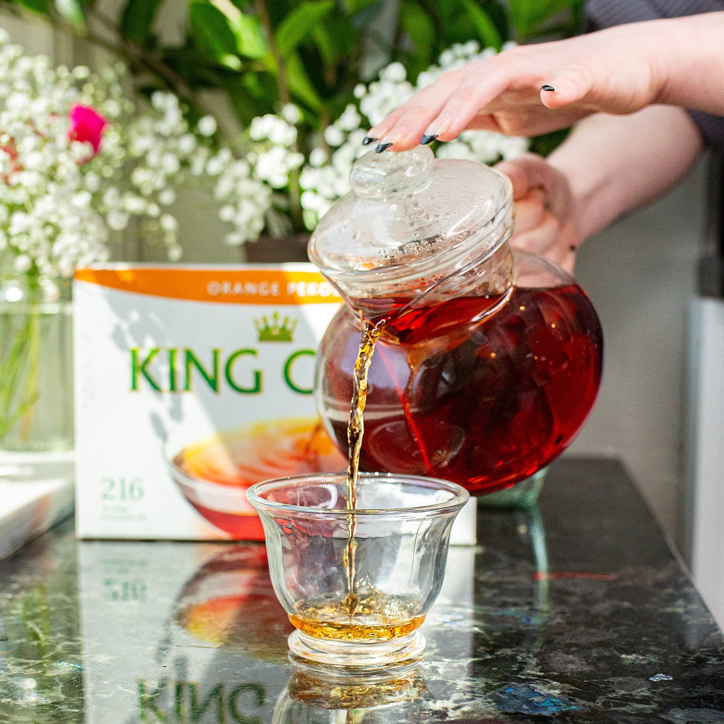 King Cole Orange Pekoe Tea Bags (216 Count), Premium Quality Orange Pekoe Tea Loose Leaf Tea Bags - 216 Orange Pekoe Tea Box