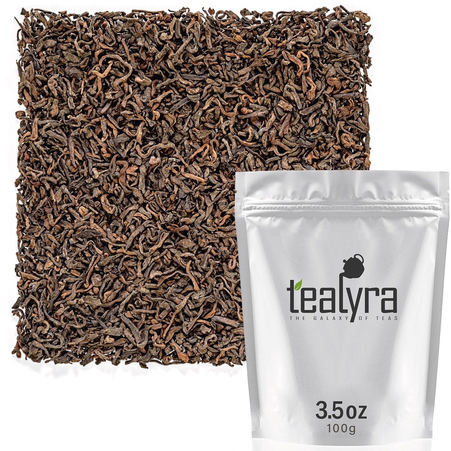 Tealyra - 35 Years Golden Royal Pu-erh Ripe - Rare Guangxi Aged Pu Erh - Loose Leaf Tea - Healthy Tea - Bold Caffeine - 100g (3.5-ounce)