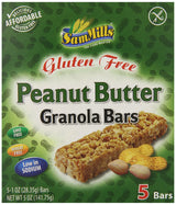 Sam Mills Gluten Free Granola Bars, Peanut Butter, 5 Ounce
