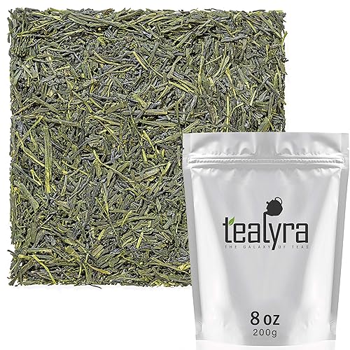 Tealyra - Sencha Tenkaichi Japanese Green Tea - Handmade Premium 1st Flush - Grown in Japan - Loose Leaf Tea - Caffeine Level Medium - 200g (7-ounce)
