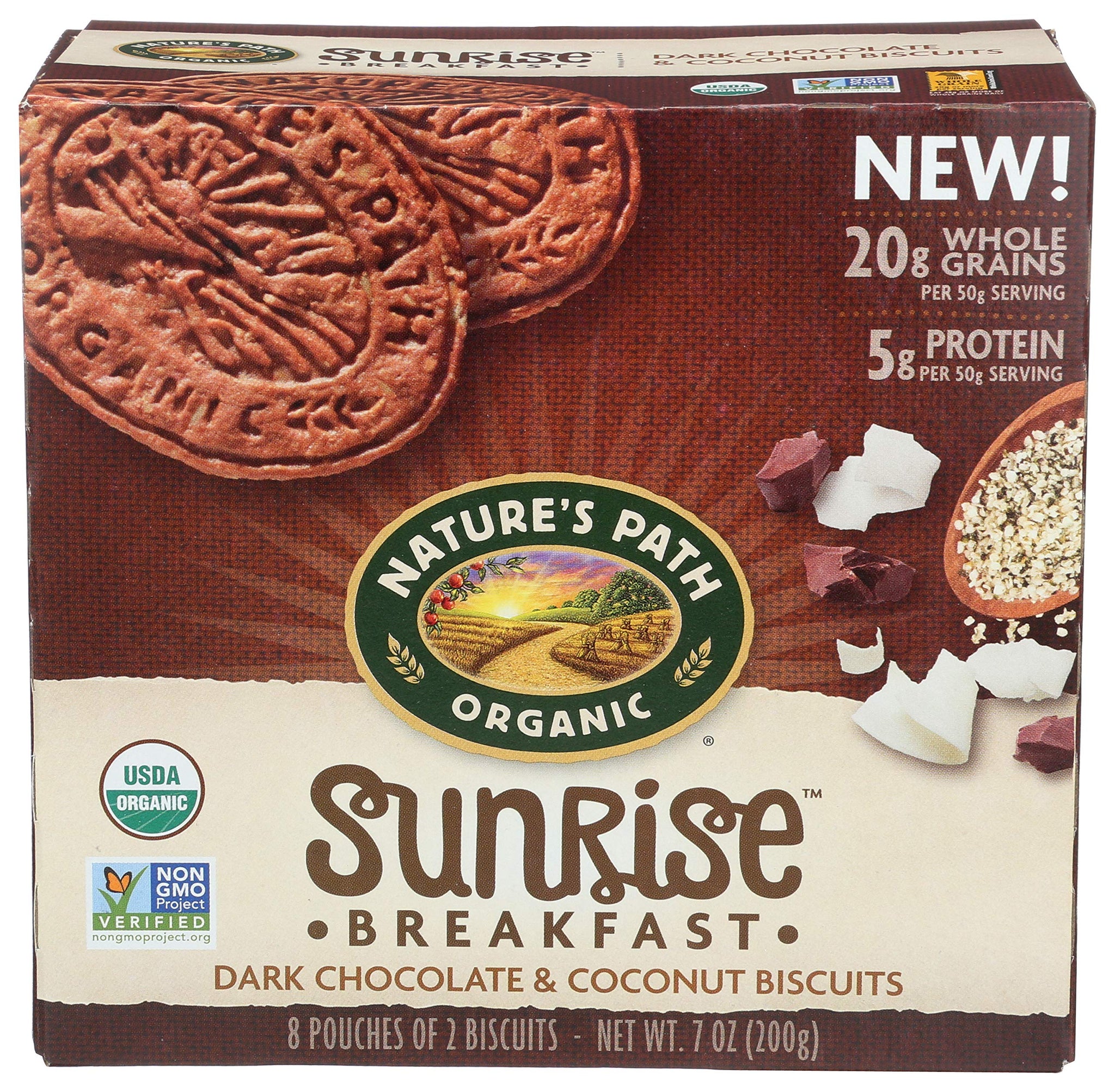 Natures Path Bar breakfast Choco Coconut, 7 oz