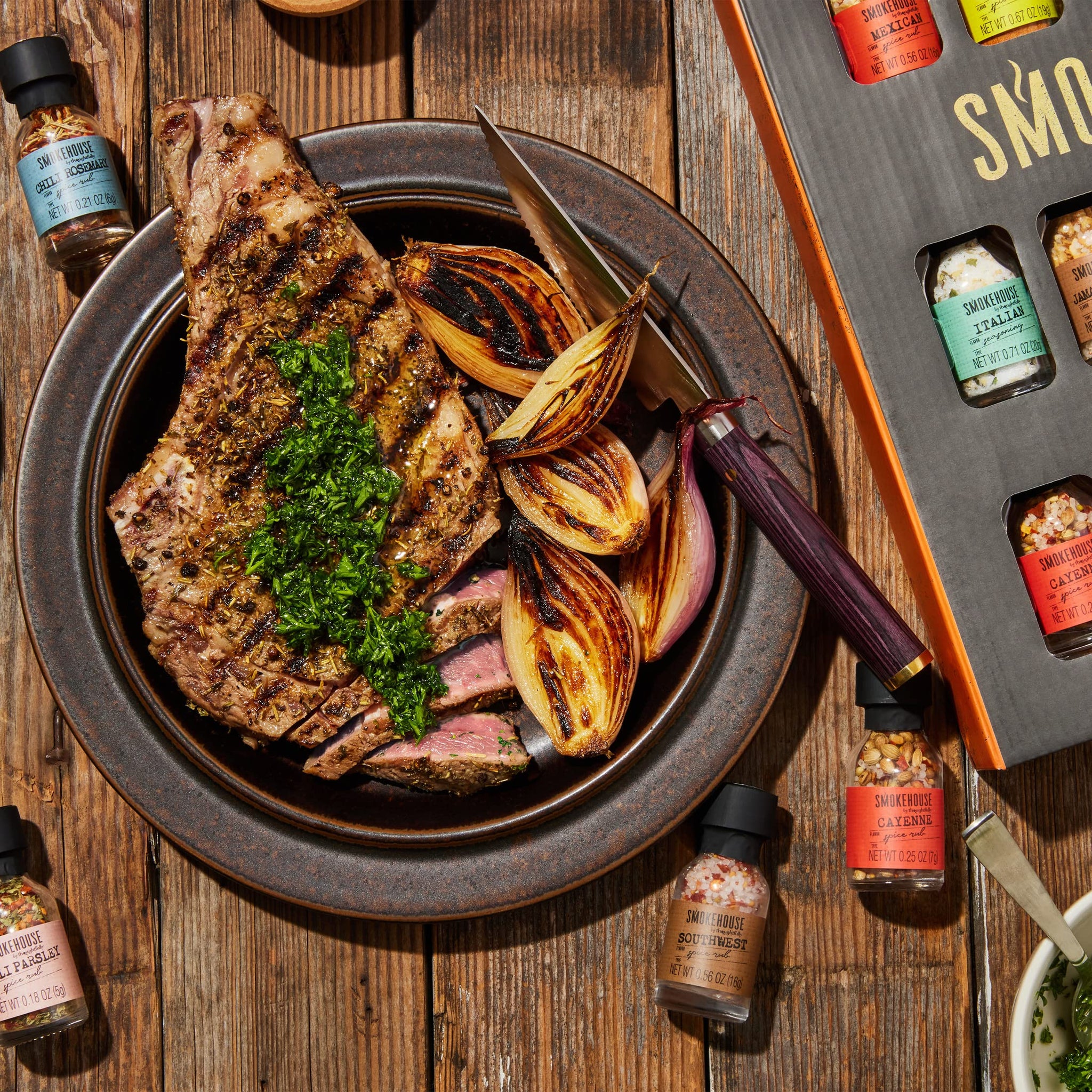 Grilling Spice Set Gift, 20 Mini BBQ Rubs & Seasonings Variety Pack, Grill Seasoning Sampler for BBQ, Smoker, Steak, Chicken Burgers, Smokehouse by
