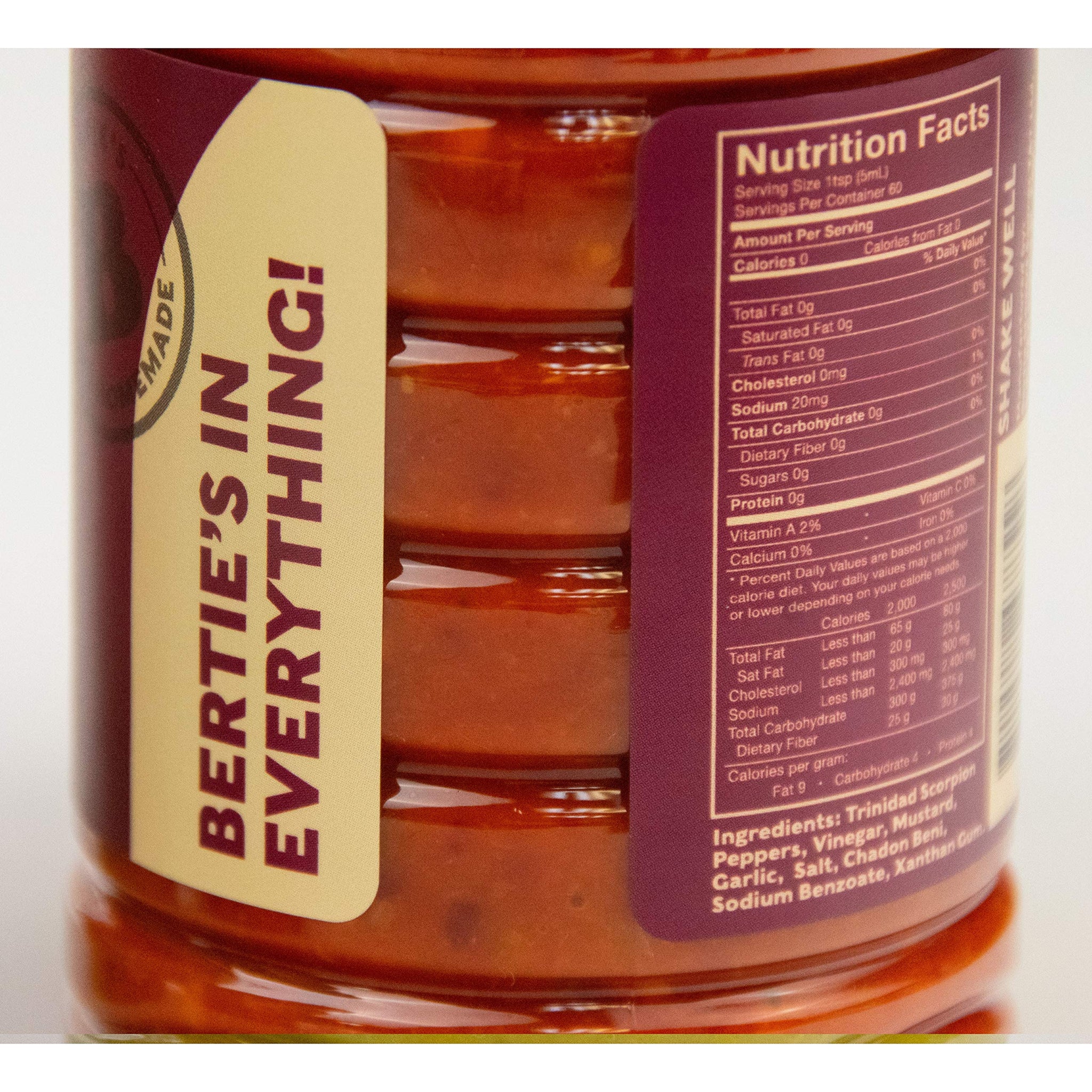 Bertie's Trinidad Scorpion Pepper Sauce (26Oz./750ml)