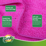 SCRUBIT Microfiber Cleaning Cloth Lint Free Towels for House, Kitchen, Cars, Windows -Ultra Absorbent and Super Soft Wash Cloths (24 Pack)