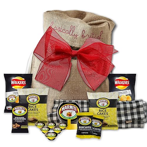 British Marmite Gift set by The Yummy Palette | British Food Marmite Squeezy Walkers Marmite Crisps Marmite Cashews Rice Cakes in Basically British