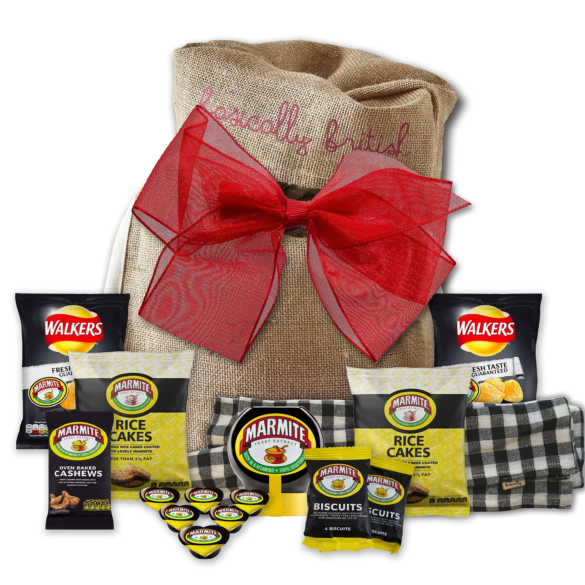 British Marmite Gift set by The Yummy Palette | British Food Marmite Squeezy Walkers Marmite Crisps Marmite Cashews Rice Cakes in Basically British