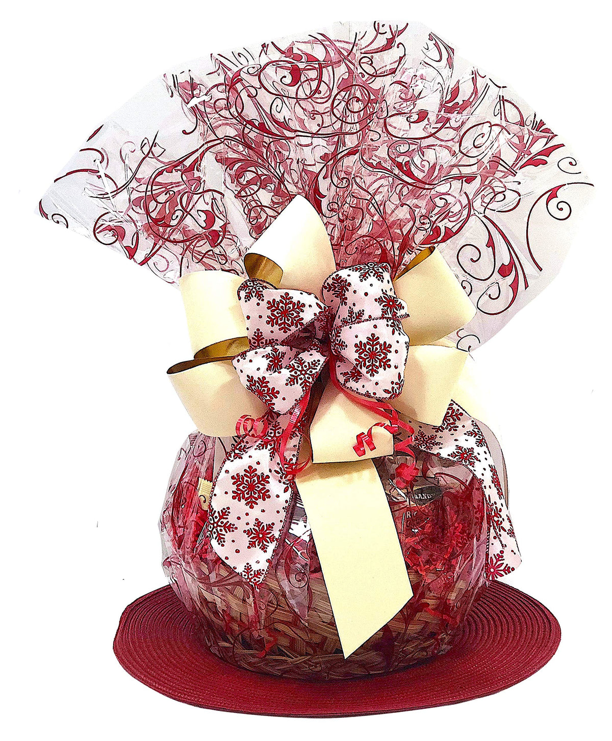 Hand-Crafted 14 Piece customizable chocolate gift basket of gourmet chocolates, cookies, and crunches. Tasty treats selected for businesses, clients