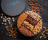Cirque Gift Co. Gourmet Nut Gift Tray 10" Freshly Roasted Assorted Nuts for Mothers Day, Fathers Day, Holiday, Corporate Gifting, Thanksgiving Gift