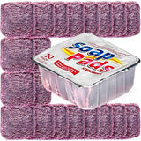 SteadMax 20 Pack Steel Wool Soap Pads, Pre-Soaped Metal Scouring Pads for Easy Cleaning of Dishes, Pans, Ovens and Pots
