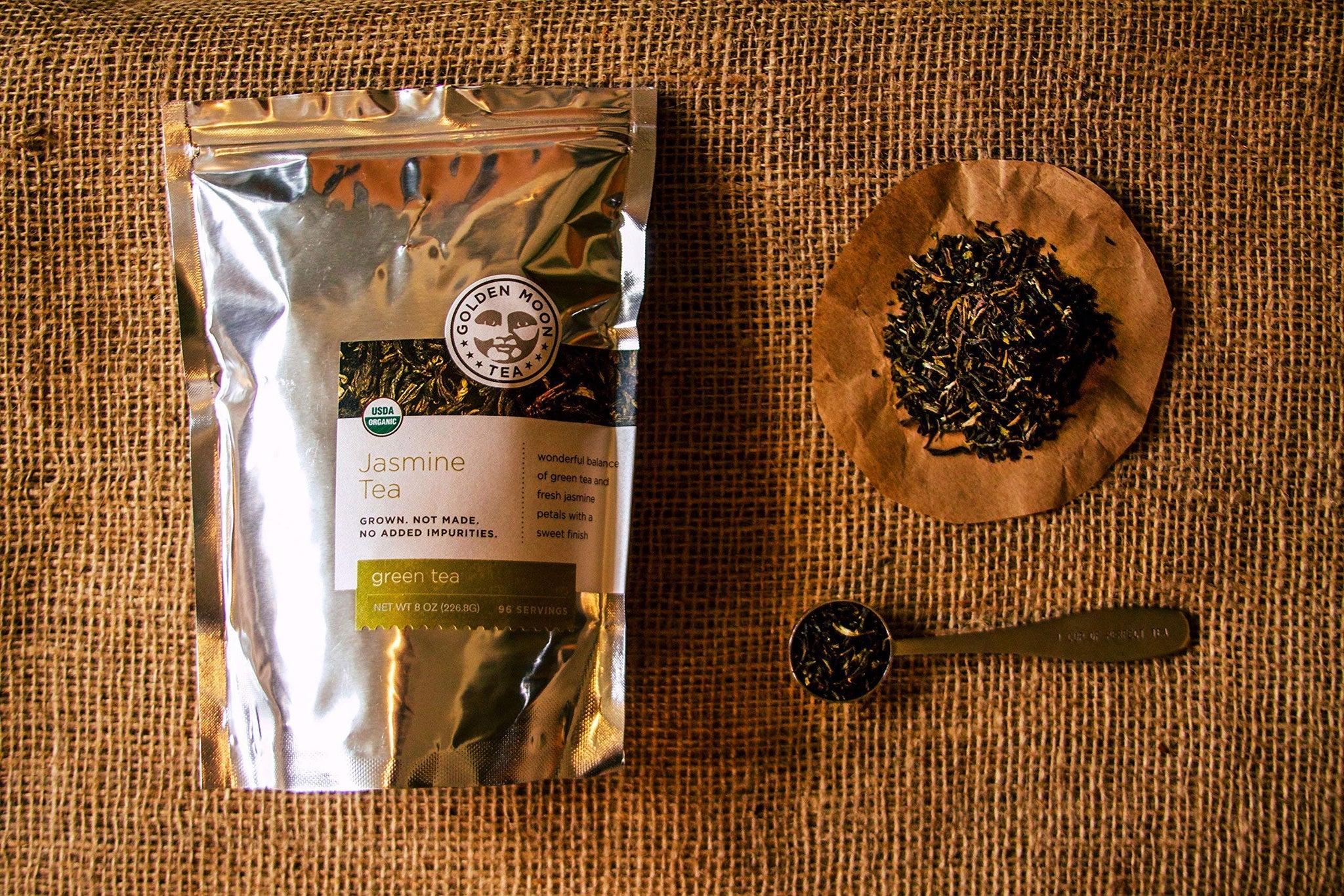 Golden Moon Organic Jasmine (96 Servings) Loose Leaf Tea
