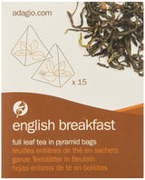Adagio Teas Gourmet Tea Bags, English Breakfast, 15 Count