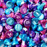Candykrave Hershey'es Conversation Kisses Valentine Days Bulk Candy - 1lb (100 pcs) - Bulk Pack of Milk Chocolate Covered Individually wrapped Candy