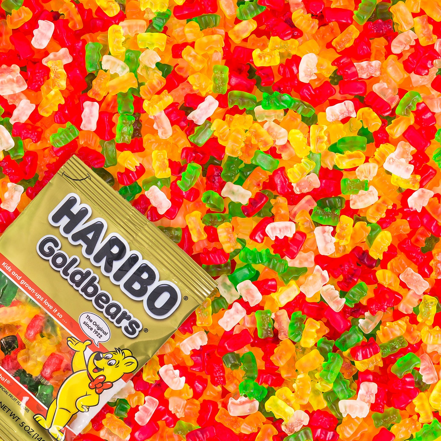 HARIBO Gummi Candy, Original Goldbears, 5 oz. Bag