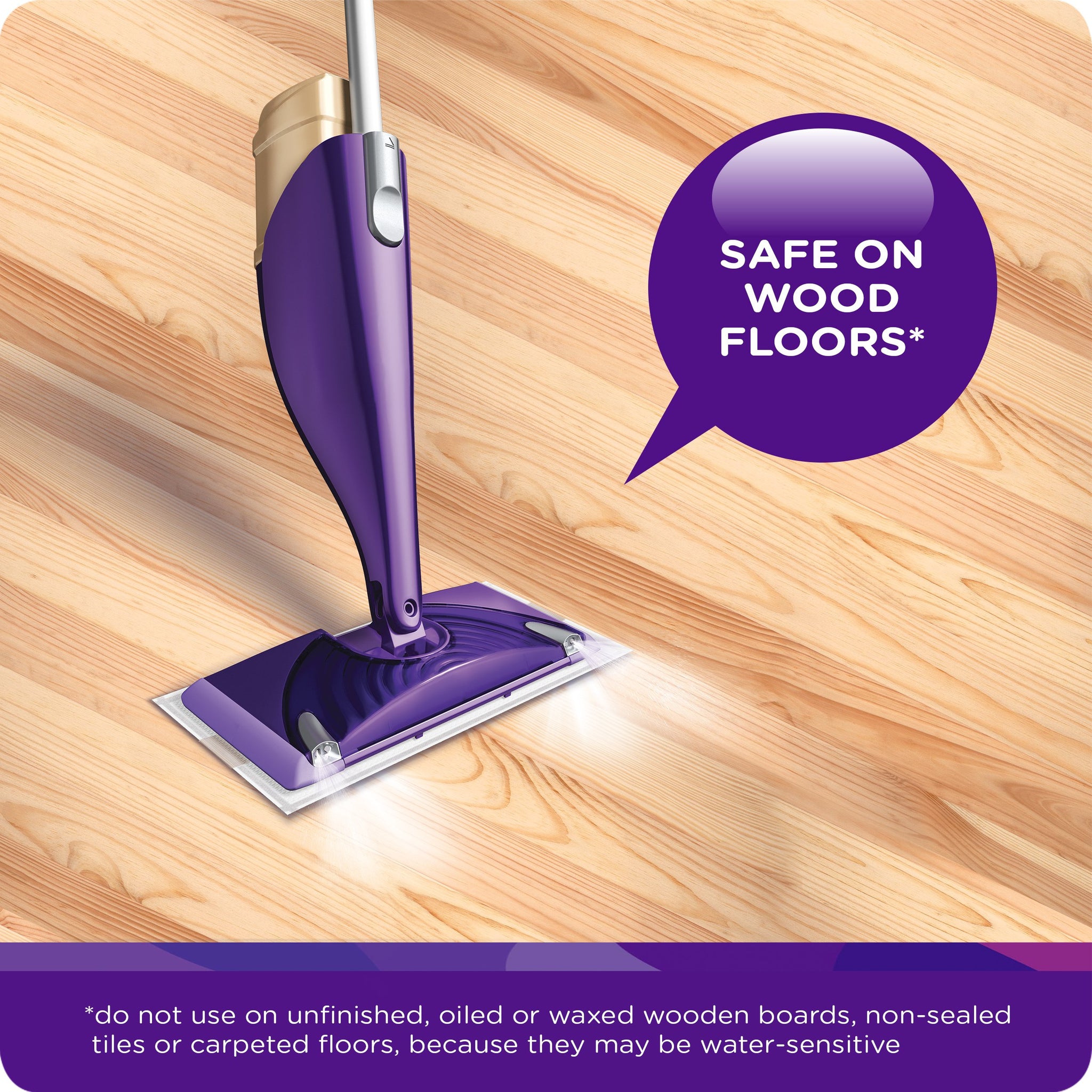 Swiffer WetJet Multi-purpose Hardwood Floor Cleaner Solution Refill, 1.25L (Packaging May Vary)
