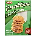 Dare Foods Breaktime Coconut Cookies - Indulgent Cookie Made With Real Coconut - Delicious Snack, Dessert and More - No Artificial Colors, No