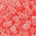 Sour Bears Gummy Candy 1 Pound Bag, Gelatin Free Chewy Pink Candy, Strawberry Jelly Bears for Baby Showers, Gender Reveal, Candy Buffets, and Dessert