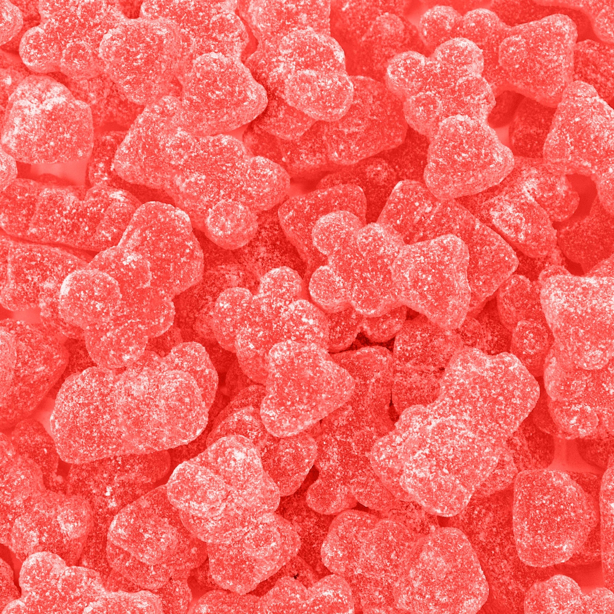 Sour Bears Gummy Candy 1 Pound Bag, Gelatin Free Chewy Pink Candy, Strawberry Jelly Bears for Baby Showers, Gender Reveal, Candy Buffets, and Dessert