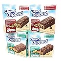 Millville Chewy Dipped Two Flavors Chocolaty Covered Granola Bars Combo Bundle 6.3oz 180g (Pack of Four)