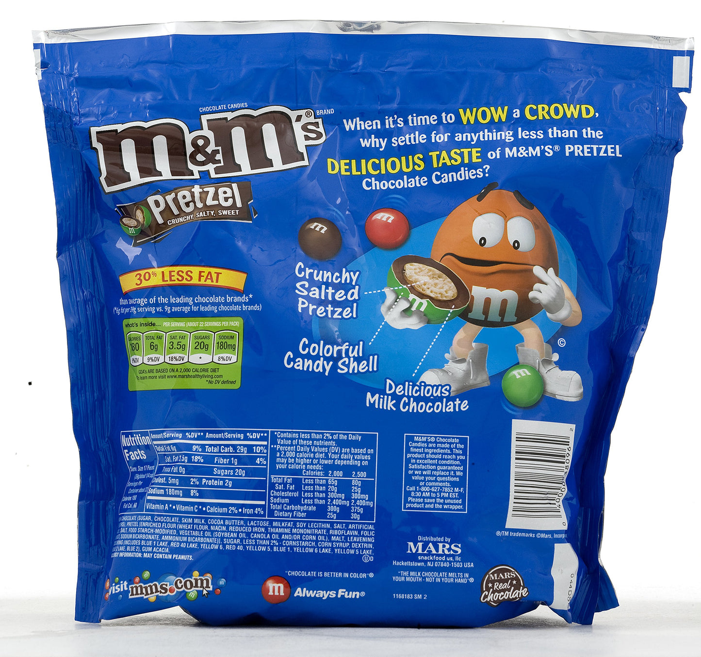 M&M's Pretzel Chocolate Candy 30-Ounce Bag