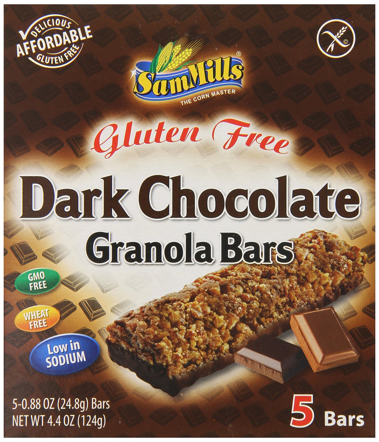 Sam Mills Bar Granola Gf Choc Dark
